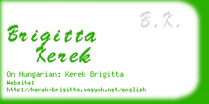 brigitta kerek business card